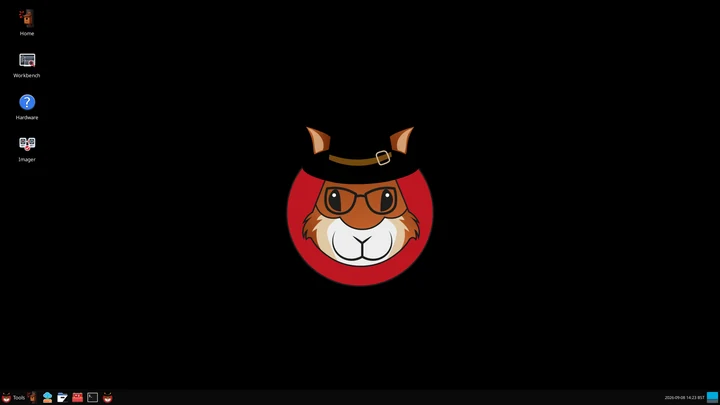 The Acorn Linux desktop for local forensic work.