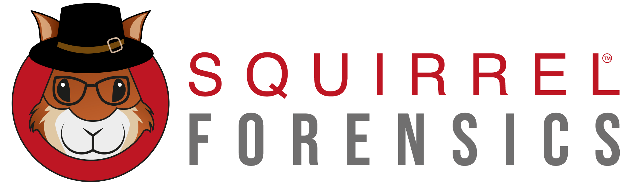 Squirrel Forensics logo featuring Sleuthy the Squirrel, representing a leading digital forensics and cybersecurity company.