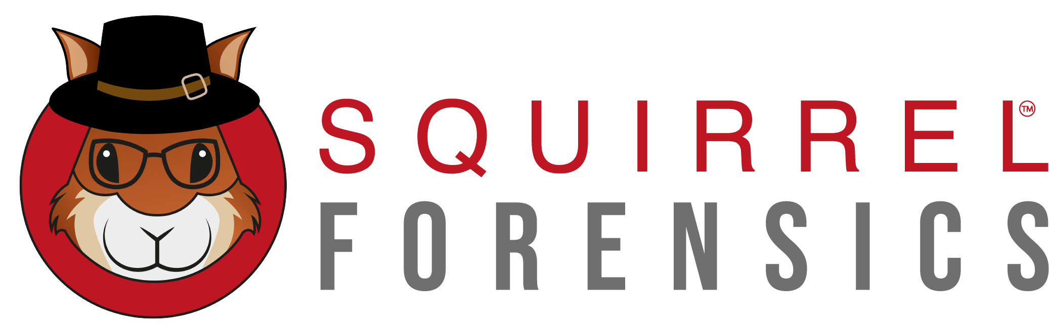 Squirrel Forensics logo featuring Sleuthy the Squirrel, representing a leading digital forensics and cybersecurity company.